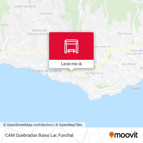 CAM Quebradas Baixo  Lar mapa