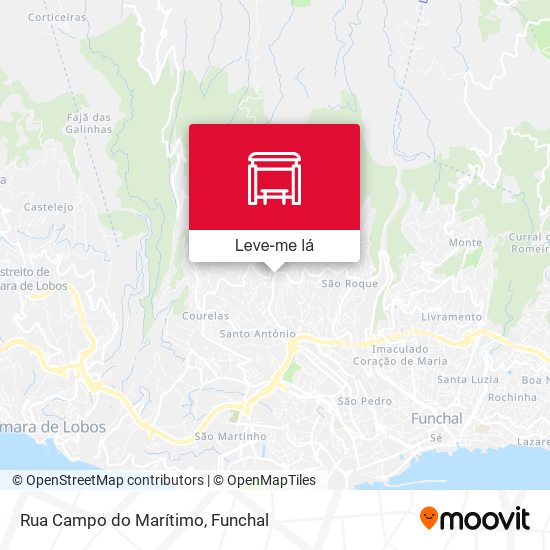 Rua Campo do Marítimo mapa