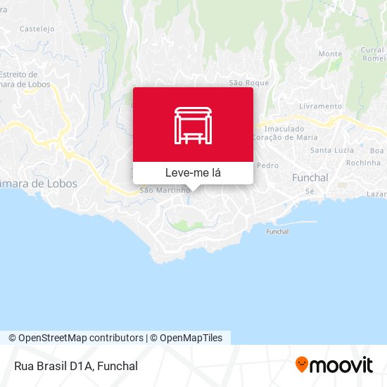 Rua Brasil  D1A mapa