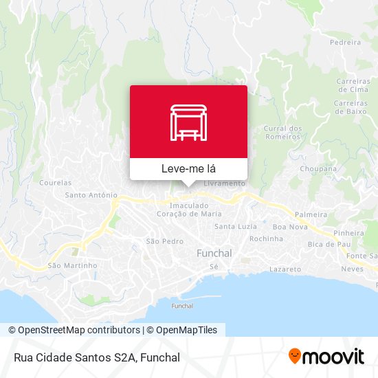 Rua Cidade Santos  S2A mapa