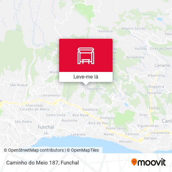 Caminho do Meio  187 mapa