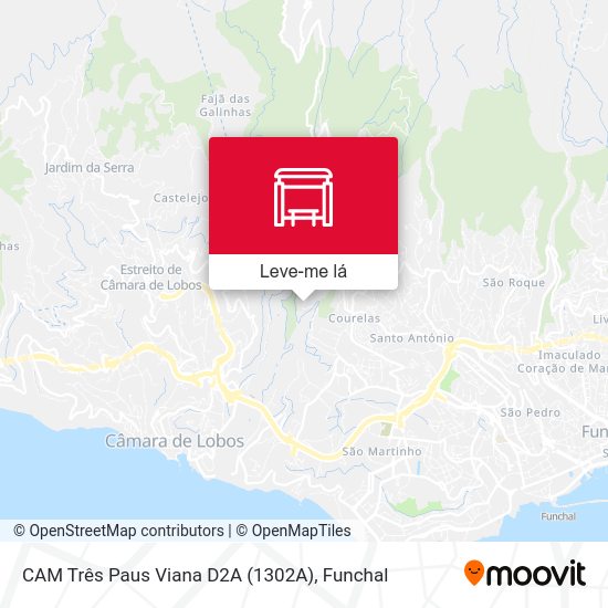 CAM Três Paus  Viana  D2A mapa