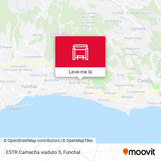 ESTR Camacha  viaduto  S mapa