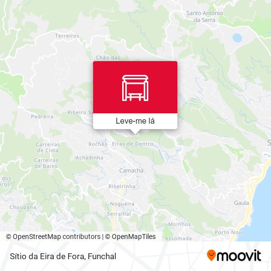 Sítio da Eira de Fora mapa