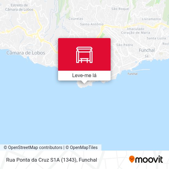 Rua Ponta da Cruz  S1A mapa