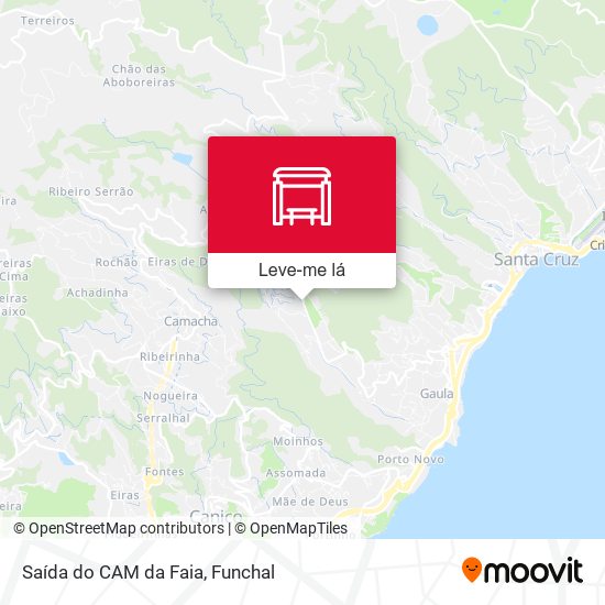 Saída do CAM da Faia mapa