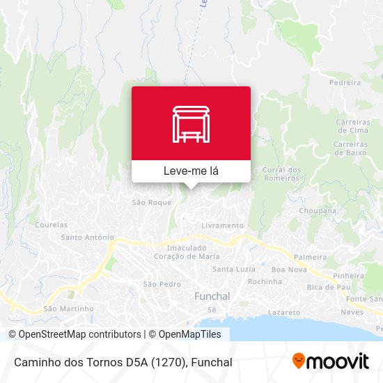 Caminho dos Tornos  D5A mapa