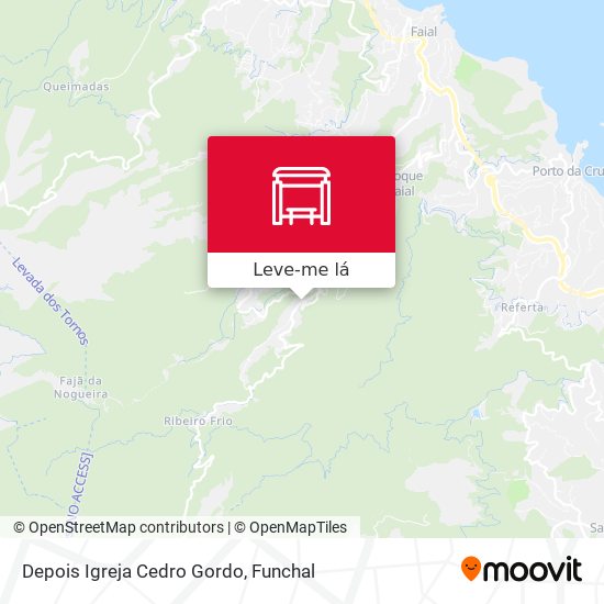 Depois Igreja Cedro Gordo mapa