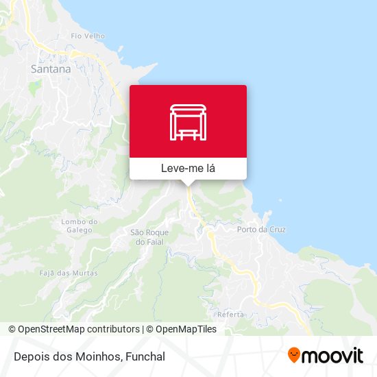 Depois dos Moinhos mapa