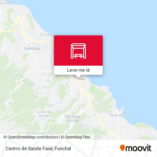 Centro de Saúde Faial mapa