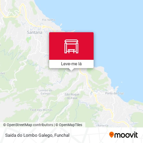 Saída do Lombo Galego mapa