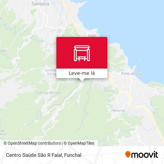 Centro Saúde São R Faial mapa