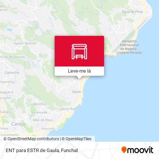 ENT para ESTR de Gaula mapa