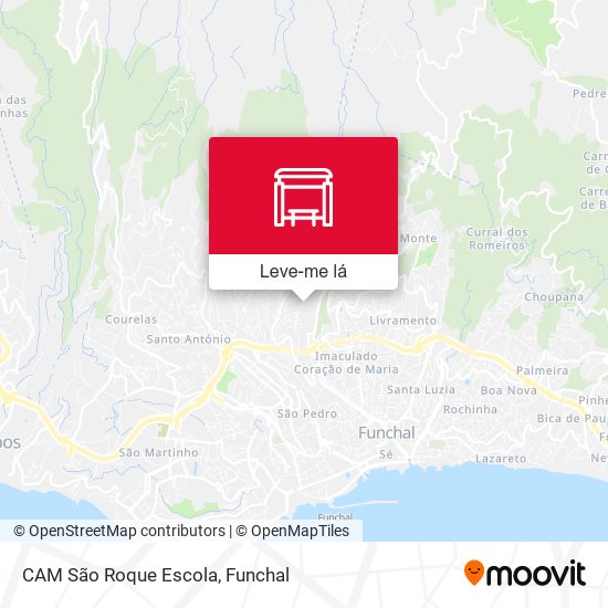 CAM São Roque  Escola mapa