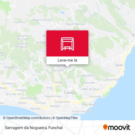 Serragem da Nogueira mapa