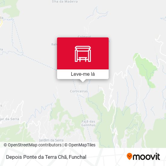 Depois Ponte da Terra Chã mapa