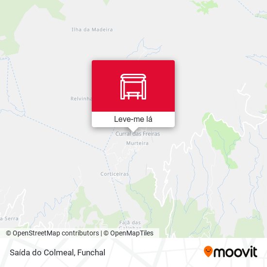 Saída do Colmeal mapa