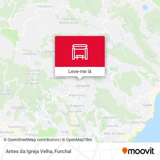 Antes da Igreja Velha mapa