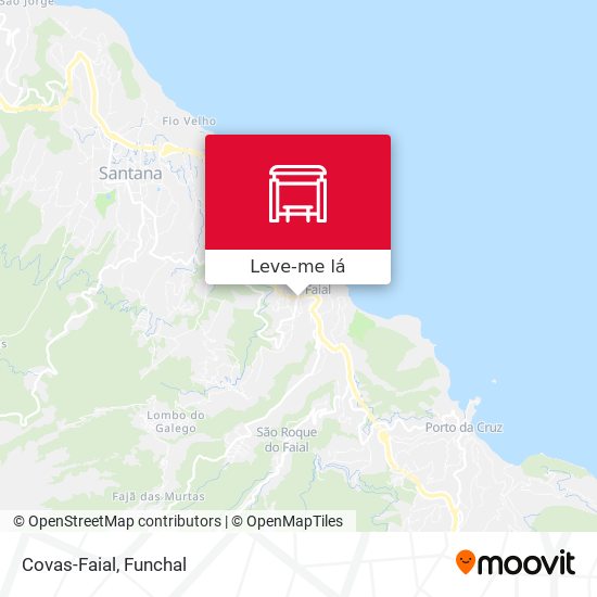 Covas-Faial mapa