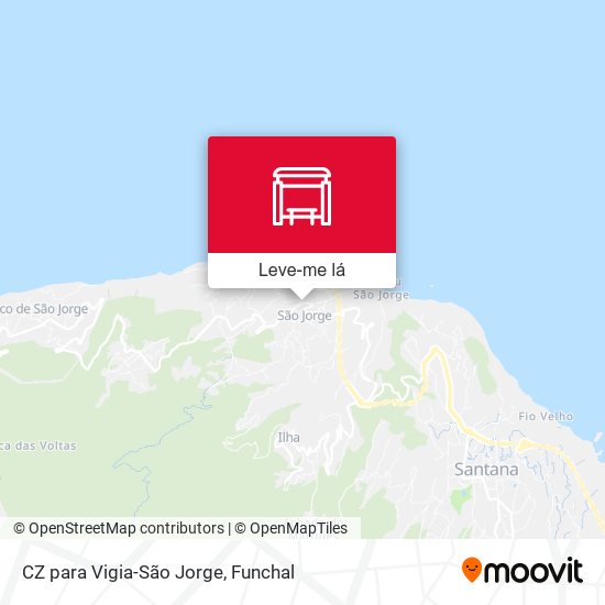 CZ para Vigia-São Jorge mapa