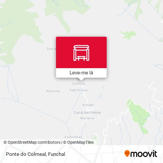 Ponte do Colmeal mapa