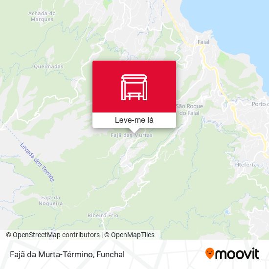 Fajã da Murta-Término mapa