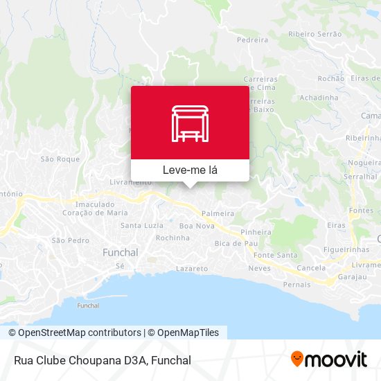 Rua Clube Choupana  D3A mapa