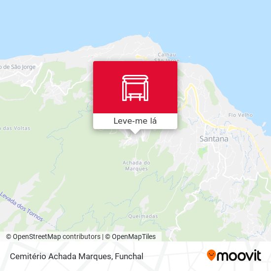 Cemitério Achada Marques mapa