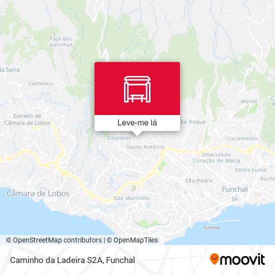 Caminho da Ladeira  S2A mapa