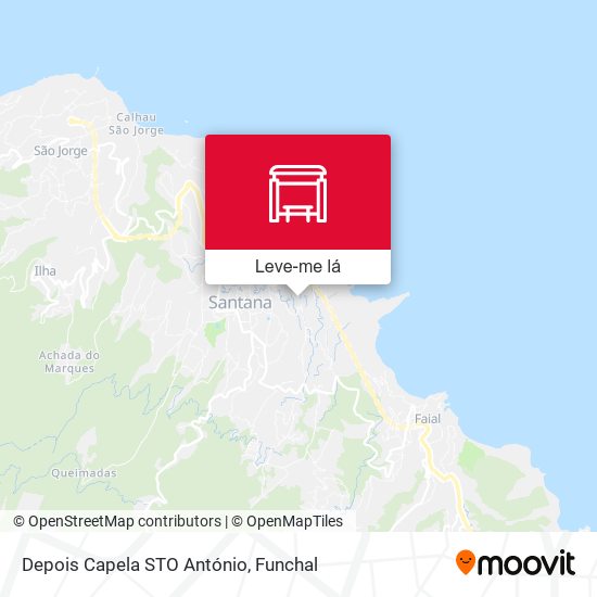 Depois Capela STO António mapa