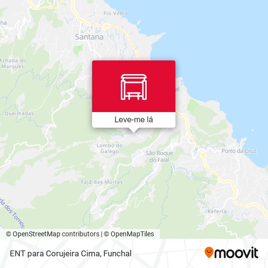 ENT para Corujeira Cima mapa