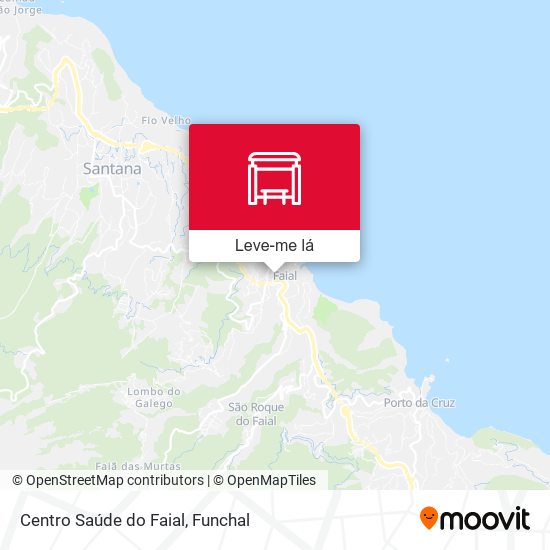 Centro Saúde do Faial mapa