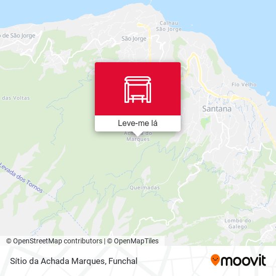 Sítio da Achada Marques mapa