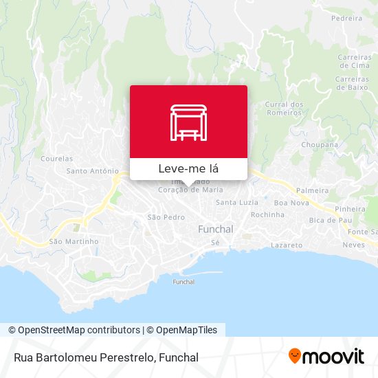 Rua Bartolomeu Perestrelo mapa