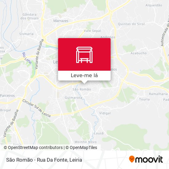 São Romão - Rua Da Fonte mapa