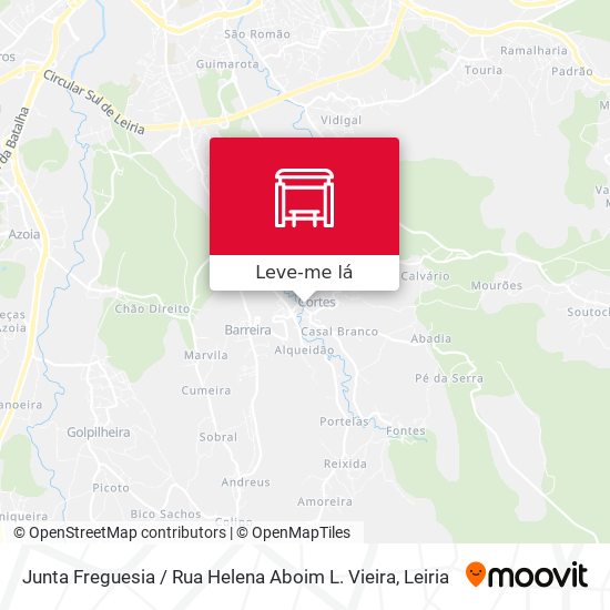 Junta Freguesia / Rua Helena Aboim L. Vieira mapa