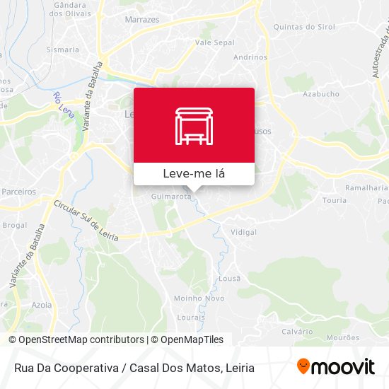Rua Da Cooperativa / Casal Dos Matos mapa