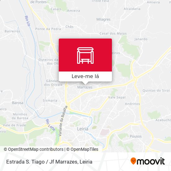 Estrada S. Tiago / Jf Marrazes mapa