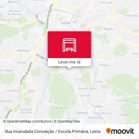 Rua Imaculada Conceição / Escola Primária mapa