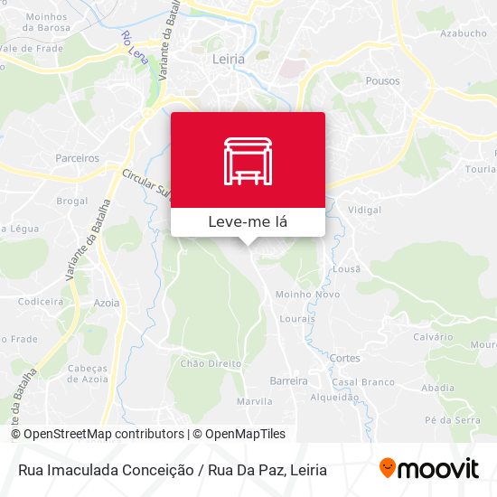 Rua Imaculada Conceição / Rua Da Paz mapa