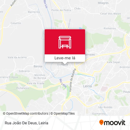 Rua João De Deus mapa