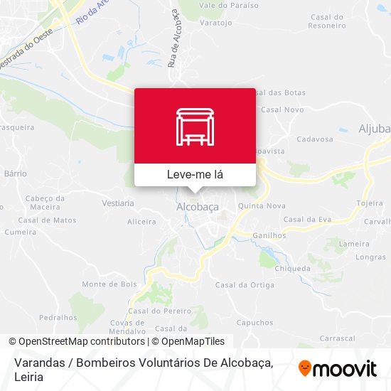 Varandas / Bombeiros Voluntários De Alcobaça mapa