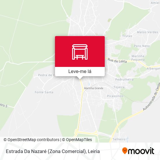 Estrada Da Nazaré (Zona Comercial) mapa