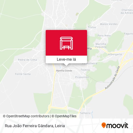 Rua João Ferreira Gândara mapa