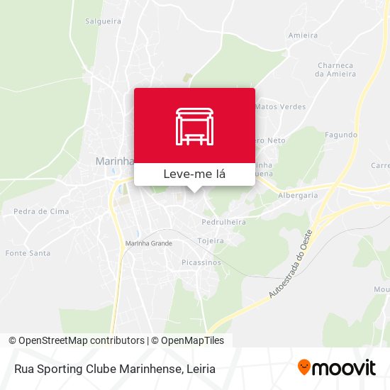 Rua Sporting Clube Marinhense mapa