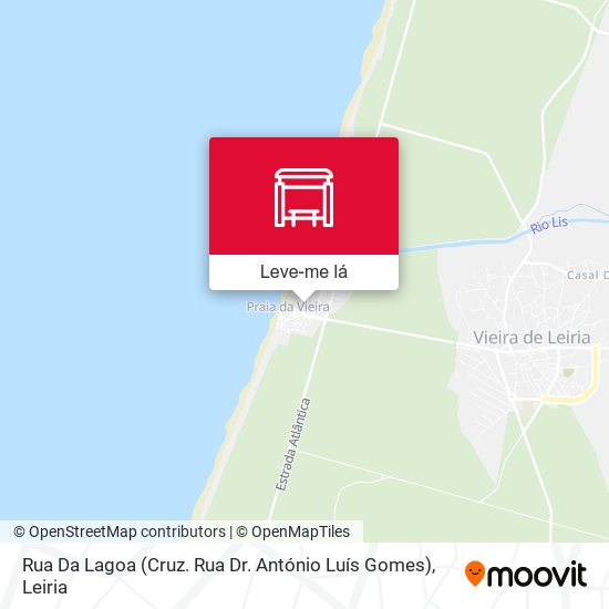 Rua Da Lagoa (Cruz. Rua Dr. António Luís Gomes) mapa