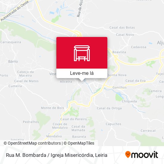 Rua M. Bombarda / Igreja Misericórdia mapa