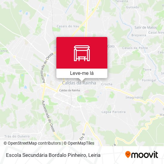 Escola Secundária Bordalo Pinheiro mapa