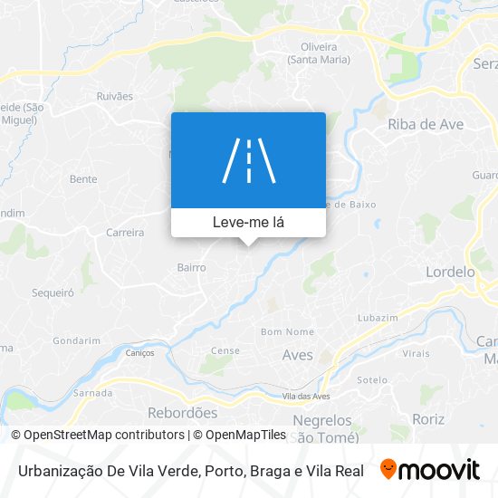 Urbanização De Vila Verde mapa