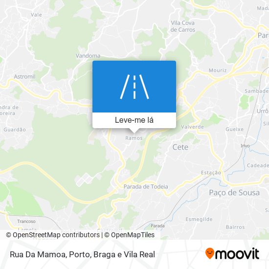 Rua Da Mamoa mapa